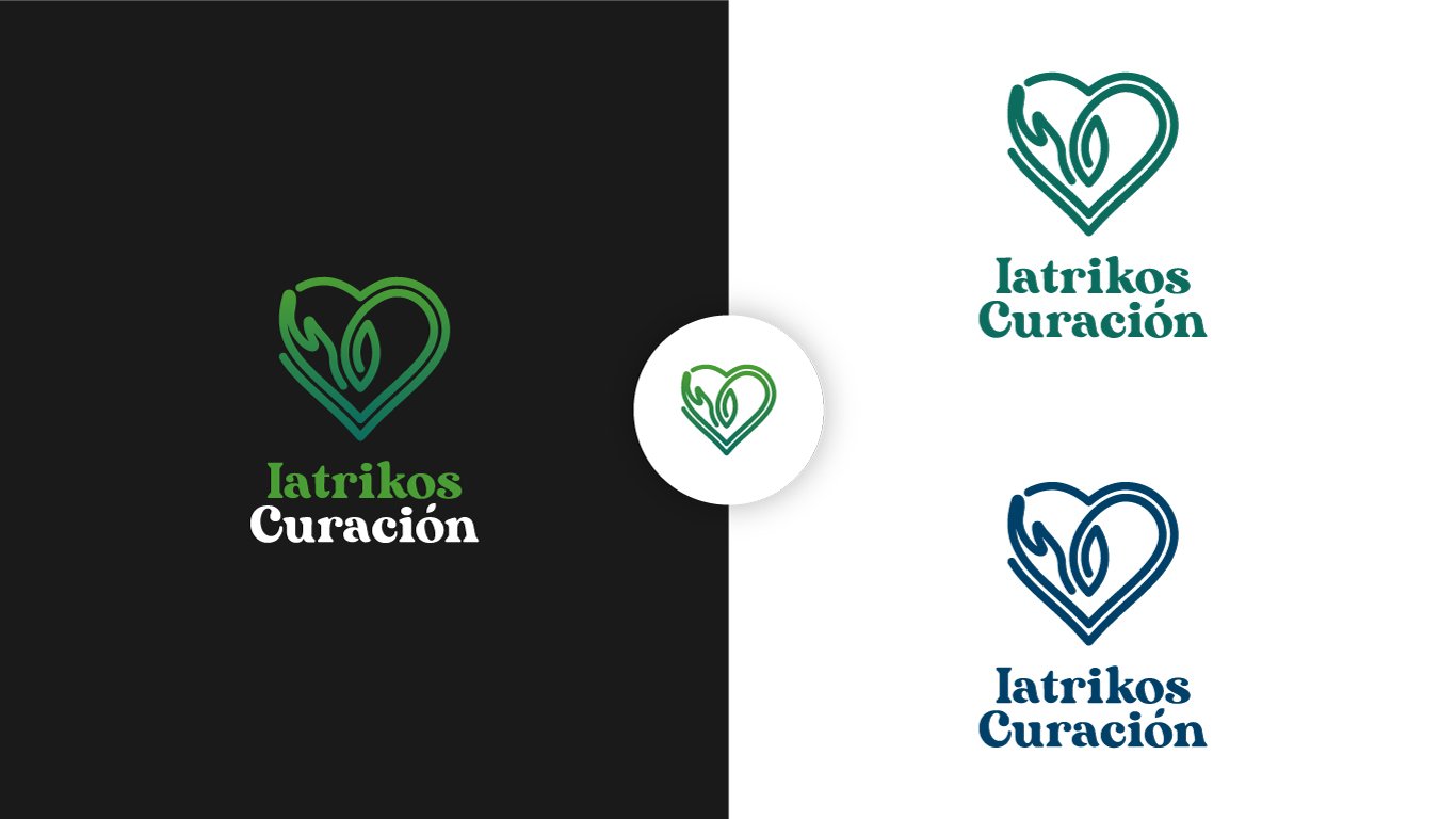 Iatrikos Curacion logo colors application